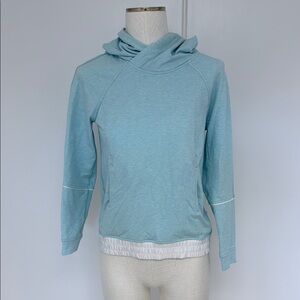 Excellent condition Lululemon Women's Light Blue Hooded Pullover